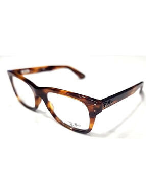 Ray Ban RB5227 2144 Glossy Tortoise Square Eyeglasses 52-20 145 New